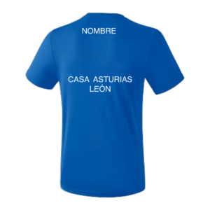 Camiseta Poliester Royal natación adulto Casa Asturias