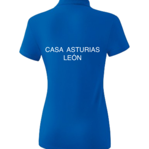 Polo azul natación mujer Casa Asturias