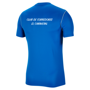 Camiseta entreno azul Club de corredores El Cañaveral